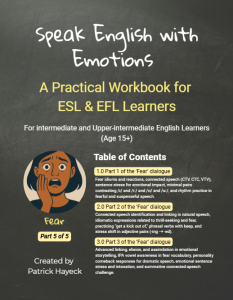 Speak English with Emotions - Fear Workbook Front Cover