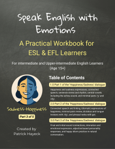 Speak English with Emotions - Part 3 Happiness-Sadness Front cover